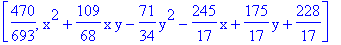 [470/693, x^2+109/68*x*y-71/34*y^2-245/17*x+175/17*y+228/17]